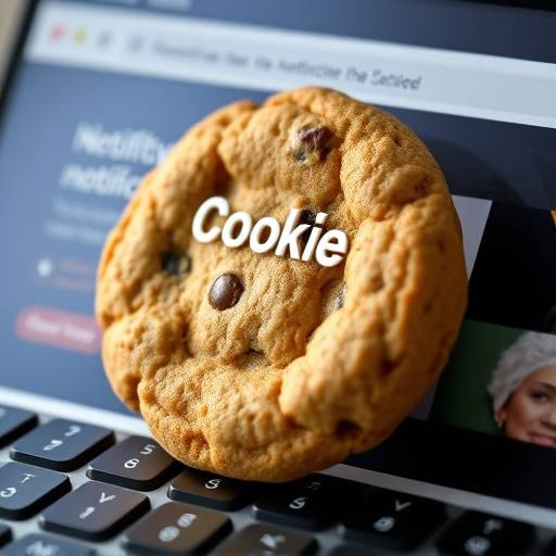 Banner de notificaäão de cookies exibido em um site